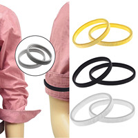 One Pair Elastic Armband Shirt Sleeve Holder Women Men Fashion Adjustable Arm Cuffs Bands for Party Wedding Clothing Accessories