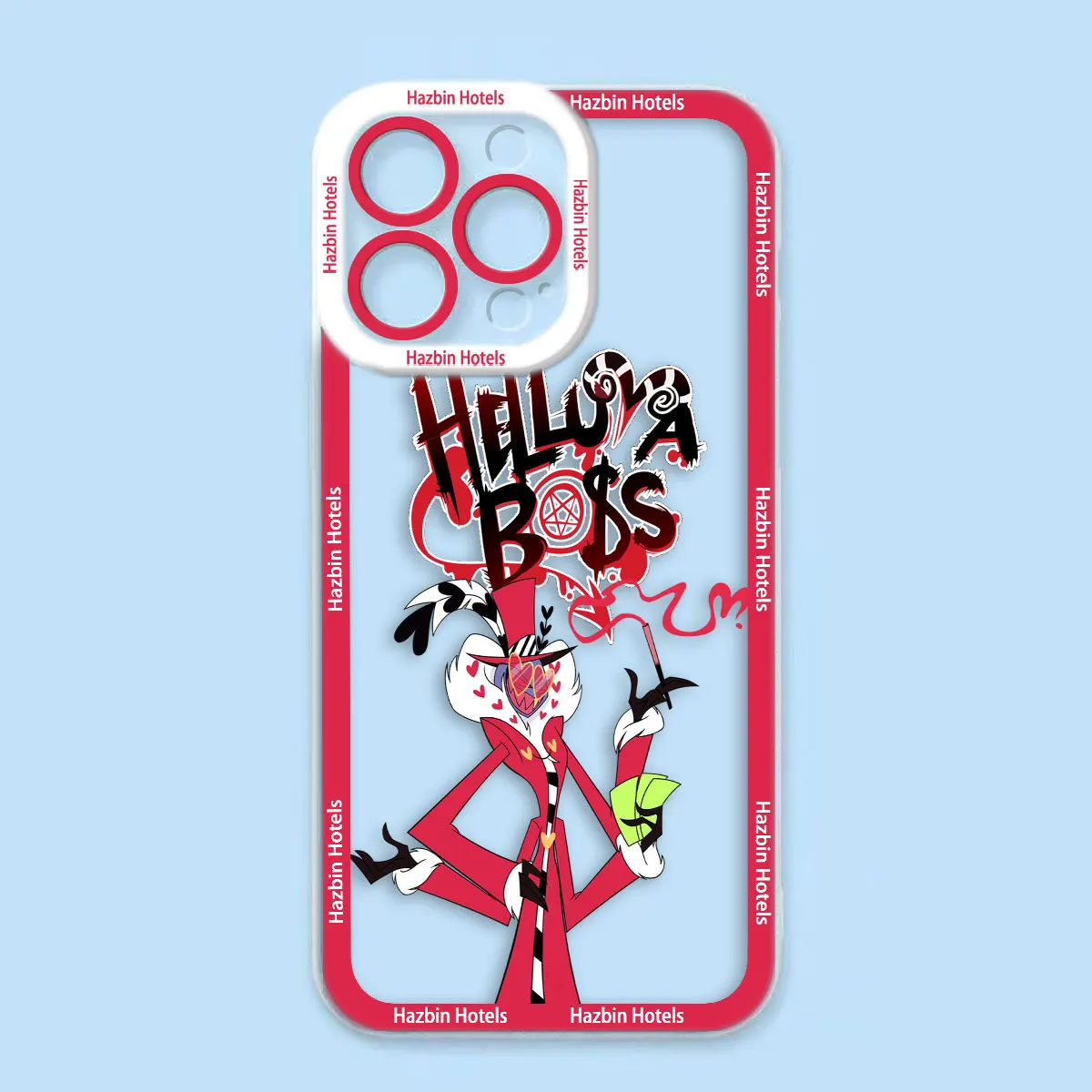 애니메이션 H-Hazbin H-Hotels 모토 G9 플러스 플레이 G22 G30 G32 G52 G53 G60 G60S G71 G72 G73 EDGE 40 PRO 투명 TPU 케이스