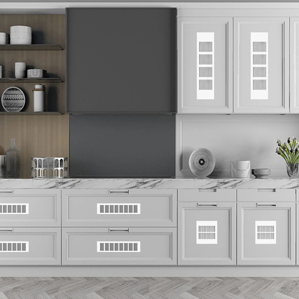 

Rectangular 60mm Aluminum Alloy Air Vent Grille Cover for Cabinets Wardrobes and Shoe Cabinets Material for Ventilation
