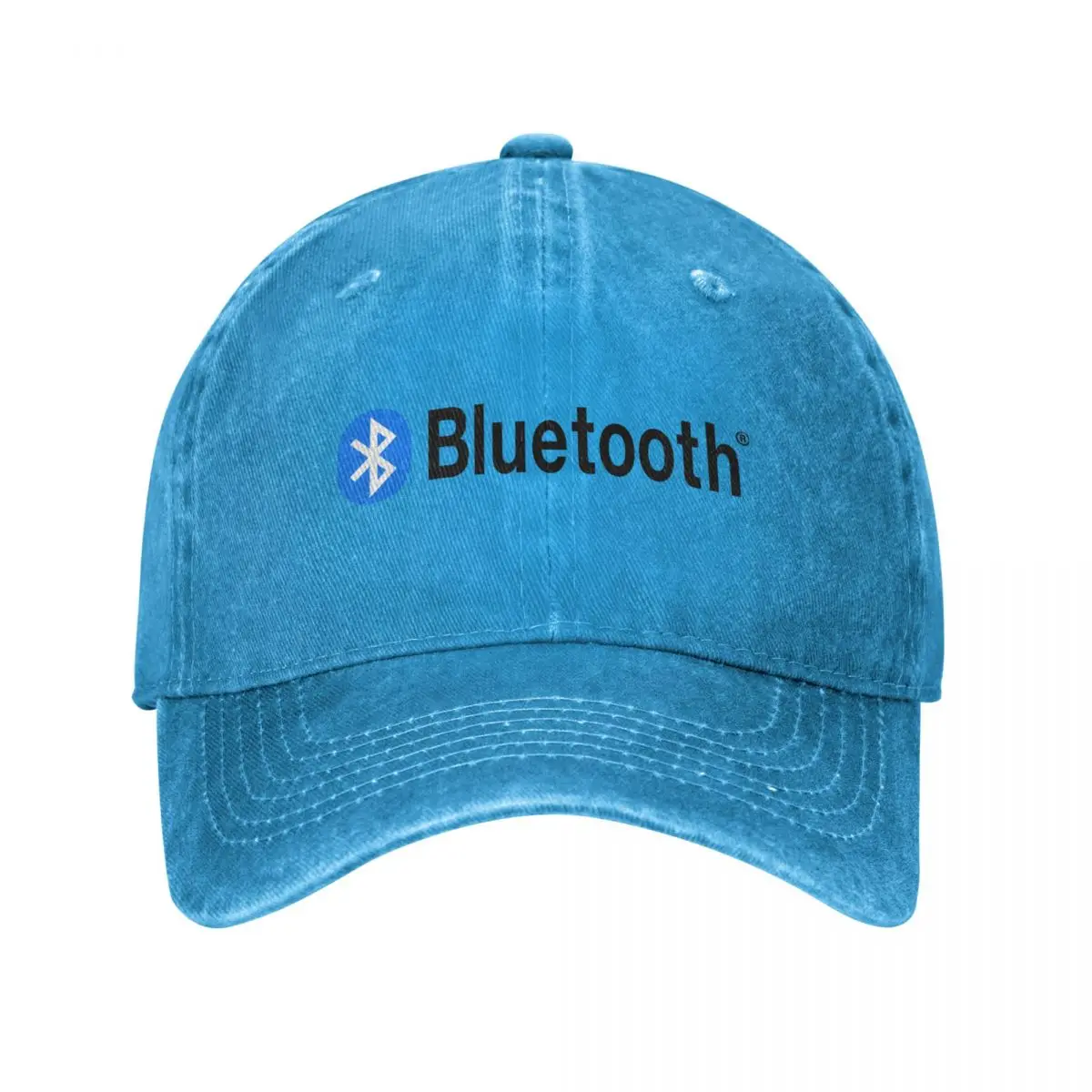 Bluetooth Logo Icon Men Women Baseball Caps Distressed Denim Hats Cap Vintage Outdoor Activities Adjustable Fit Sun Cap