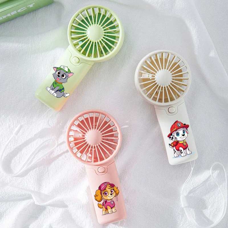 PAW Patrols tragbarer Ventilator, praktischer kleiner Ventilator, Sommer-Taschenventilator, leichter tragbarer Kawaii-Mini-Ventilator, Luftkühler, Geschenk