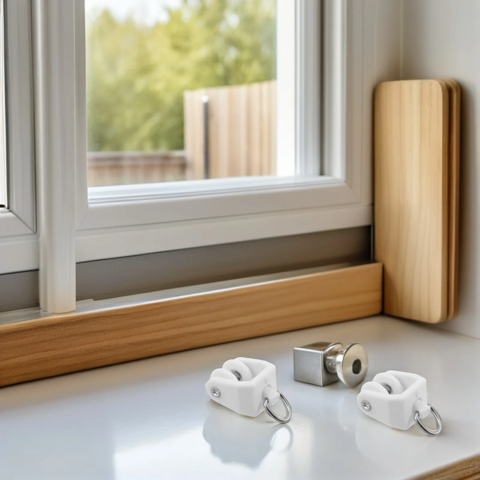 

140pcs Curtain Track Accessories Plastic Twin Wheeled Gliders Sliding Drapery Carriers For Window Door Shower Divider Rail