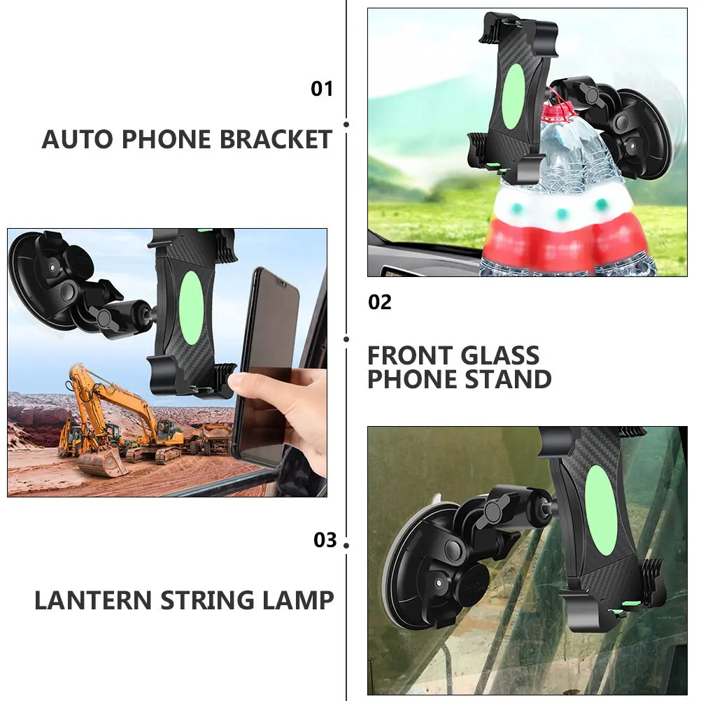 

Держатель для телефона в автомобиль, вращающийся на 360°, крепление на лобовое стекло, простая установка, долговечность, удобство, для вождения и навигации, универсальный
