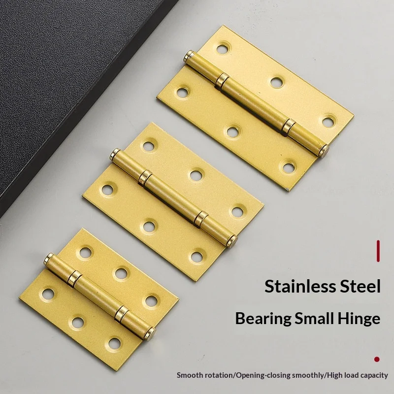 

4PCS Chinese Antique Stainless Steel Hinge Wardrobe 2.5/3-inch Cabinet Door Wooden Door Folding Flat Opening Window Hinge