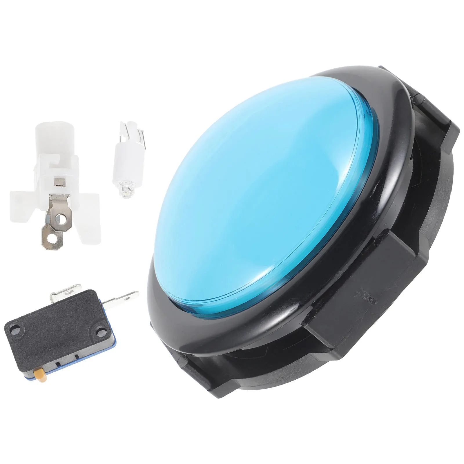 Pièces de rechange pour Machine de jeu à bouton poussoir rond, avec interrupteur éclairé par LED, pour Gadgets domestiques et équipements de jeu