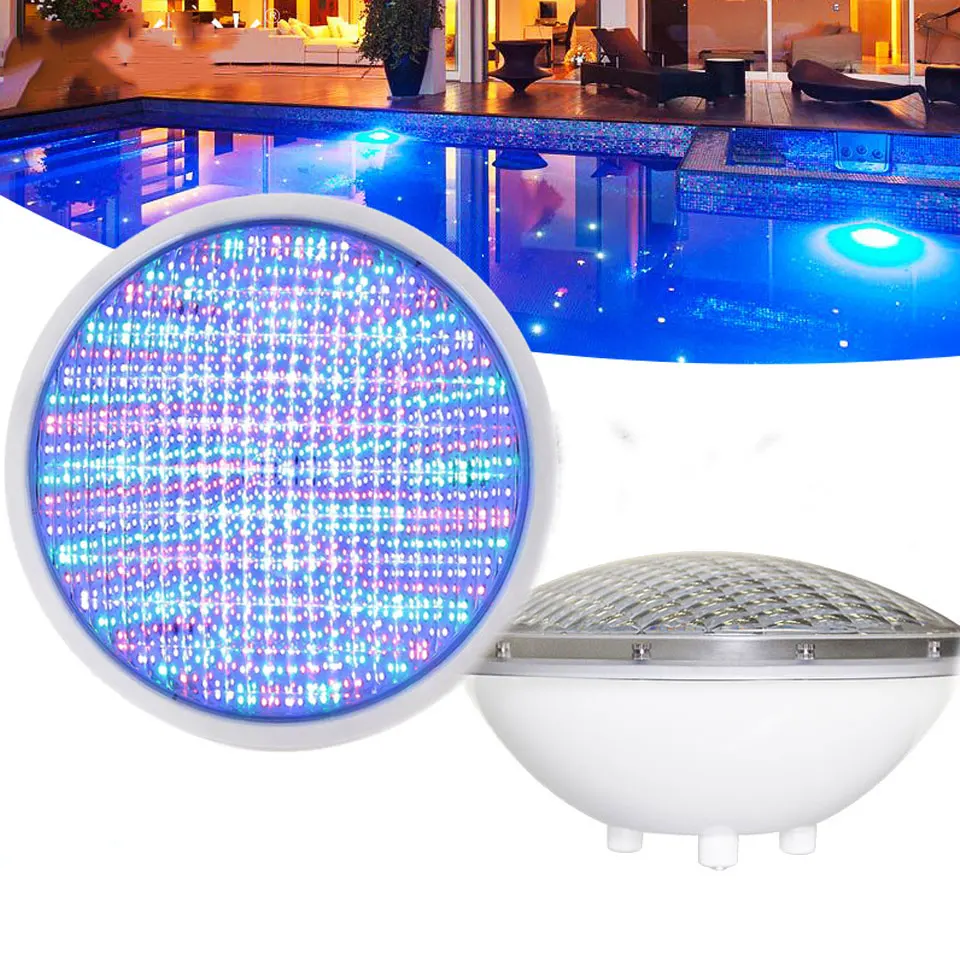 RGB Underwater Light Embedded PAR Pool Bulb Remote Control 18W 24W 35W 45W PC Mask Waterproof Underwater Lighting Decoration