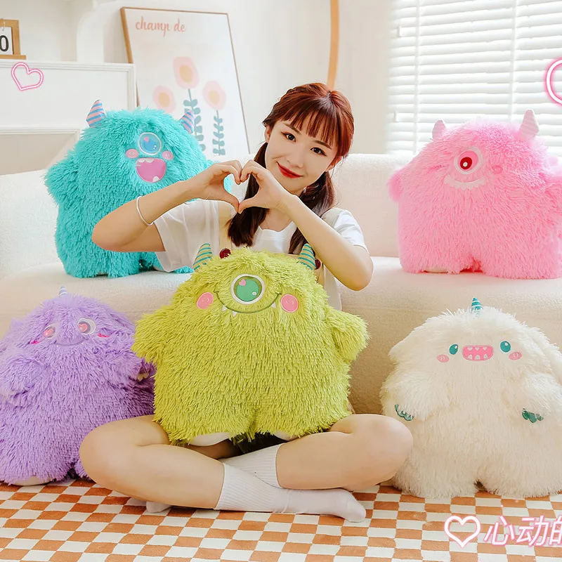 45CM Little monster coral plush toy cute animal doll sofa pillow sleeping pillow children girl birthday gift