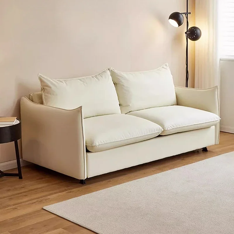 

Nordic Simple Sofa Bed Italian Minimalism Retractable Bedroom Living Room Sofa Modular Puff Home Furniture Canape Salon FYRS