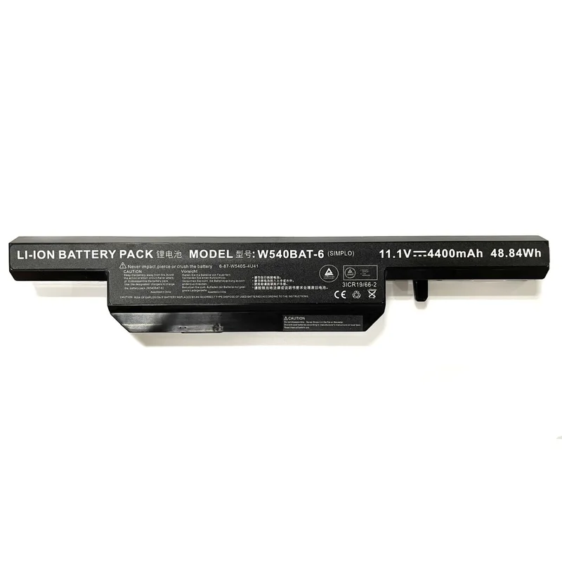 Authentic W540BAT-6 Battery Applicable Clevo W550SU1 W540EU W54EU W550 W550EU W55EU W540