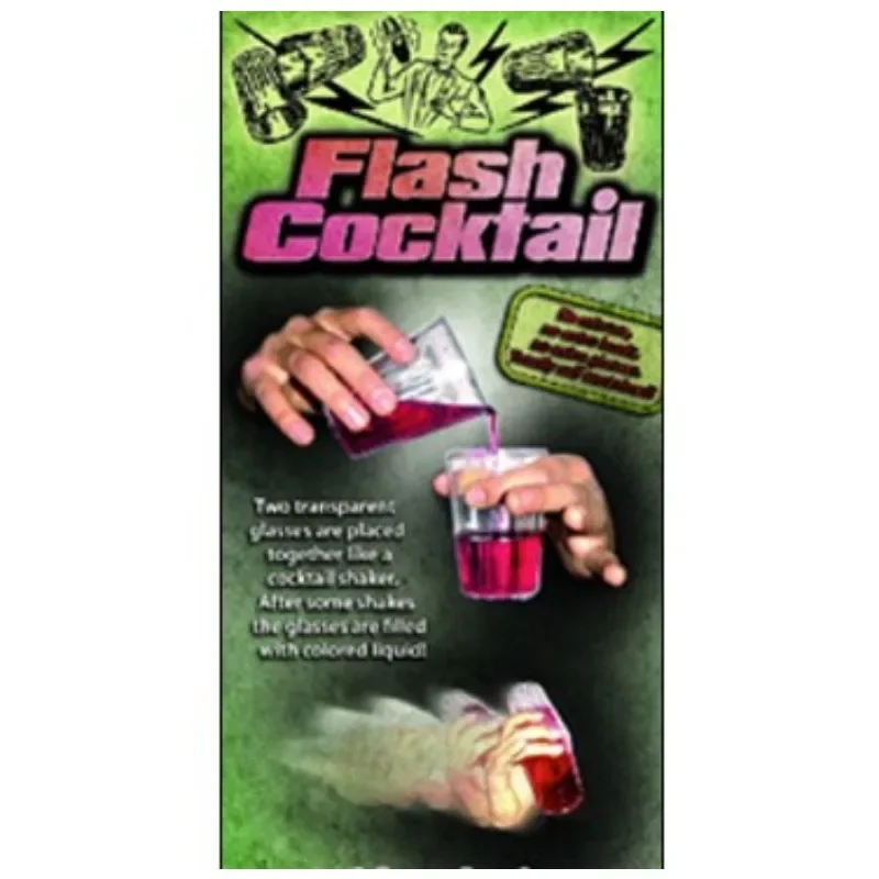 Flash Cocktail Magic Tricks Magician Stage Close Up Illusions Gimmick Props Comedy Mentalism Empty Cup Appearing Liquid Magia