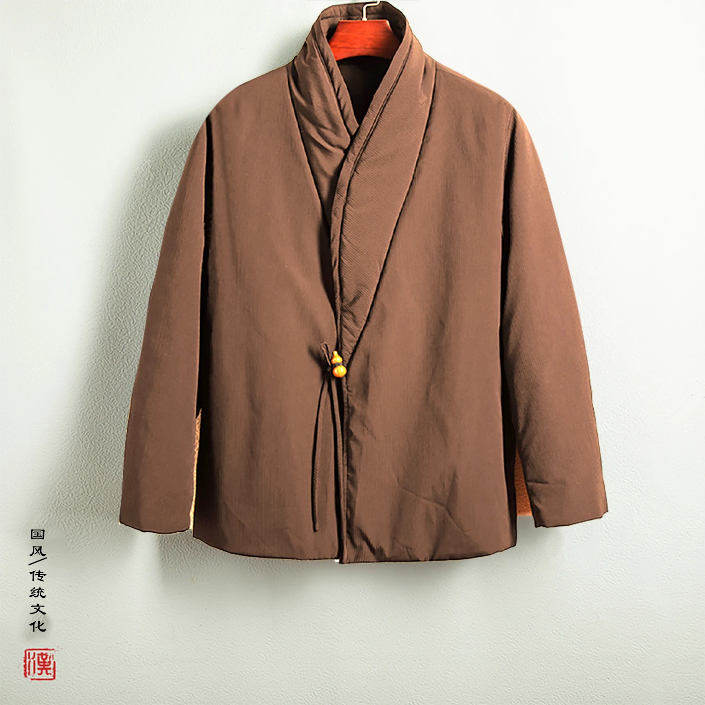 

Зимняя мужская оригинальная куртка на хлопковой подкладке, мужской костюм Тан, утепленное пальто, мужская теплая парка Hanfu, куртка, мужское винтажное пальто, пальто