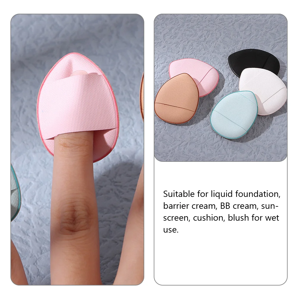 

15 Pcs Fingertip Puff Foundation Cream Makeup Sponge Powder Small Loose Applicator Hydrophilic
