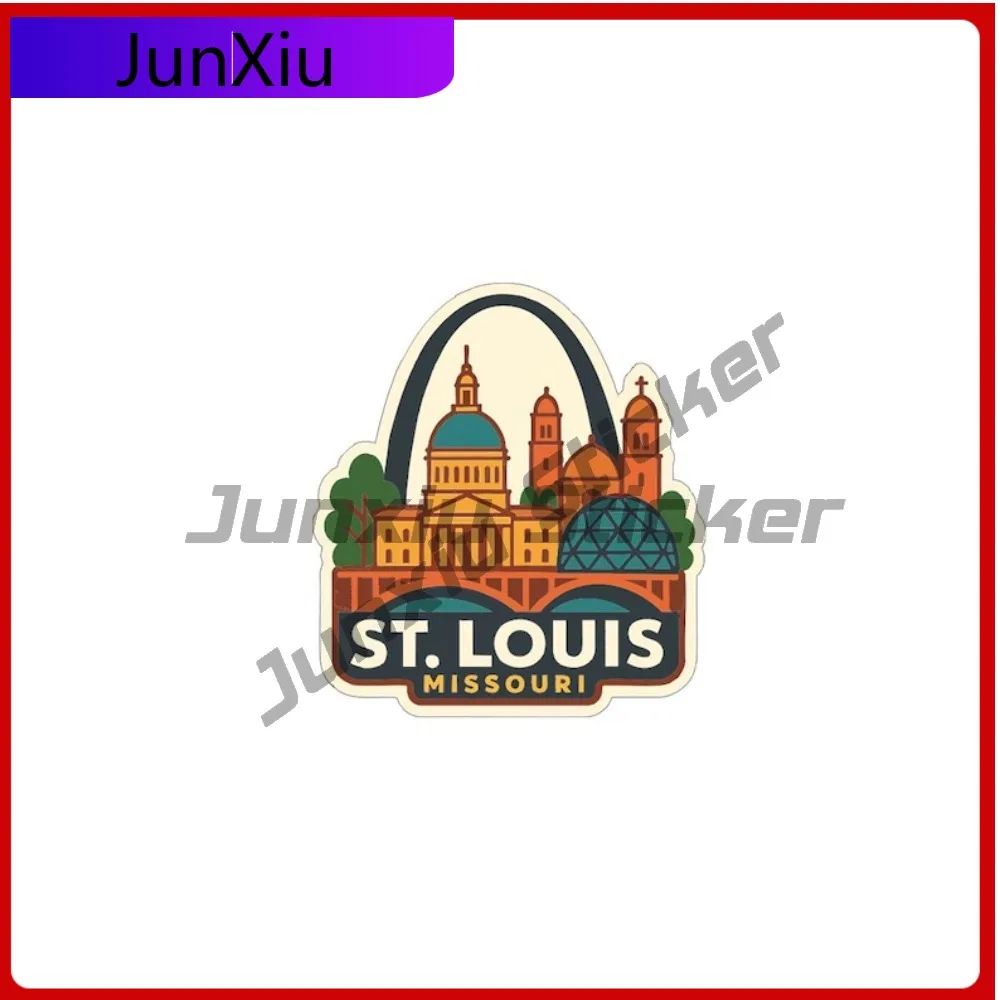 

St Louis Missouri Sticker Vinyl Decorative Die-cut Decal City Skyline Landmark Design Waterproof Decals Personalised Stickers