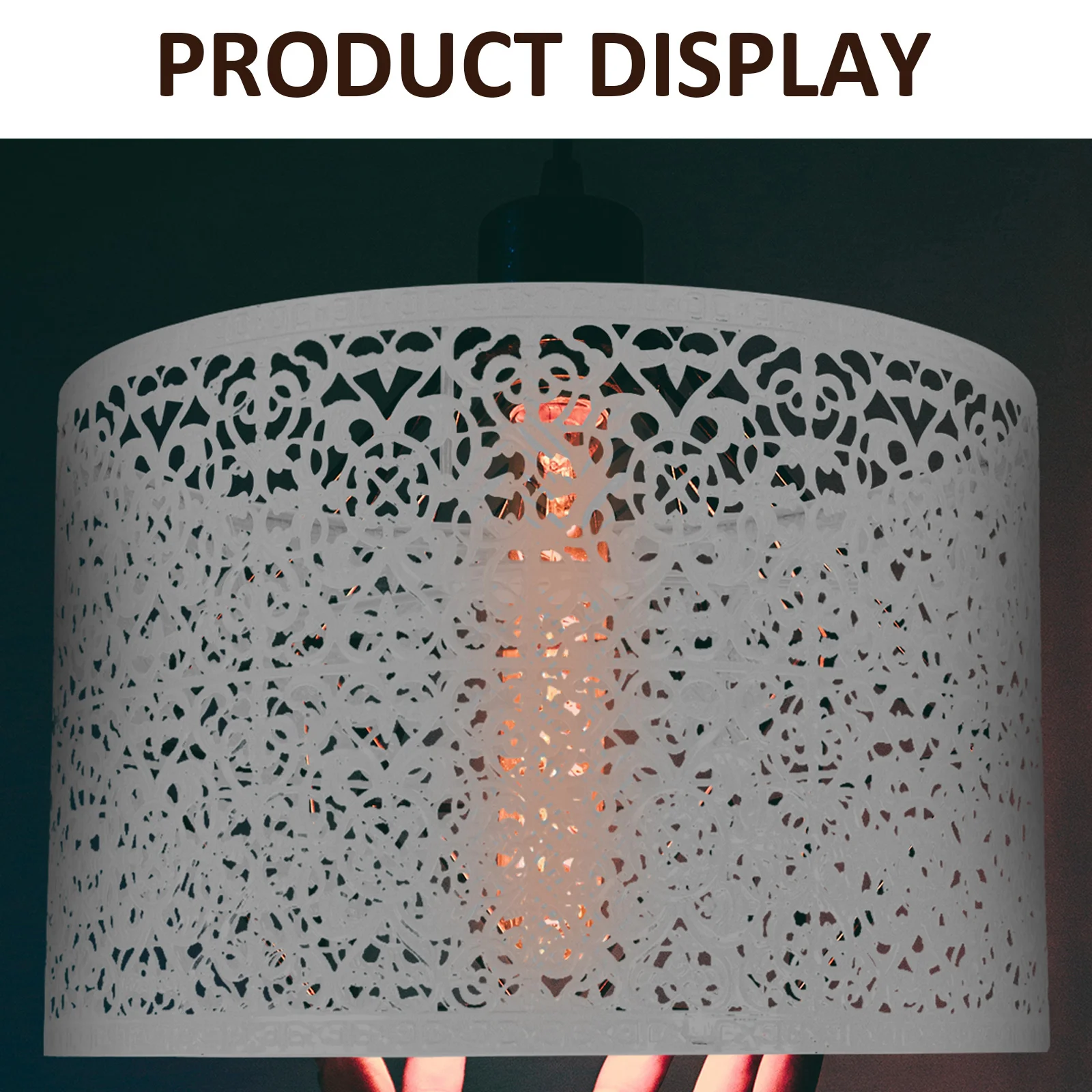 

1Pcs Metal Carved Lampshade Hollow-Out Design Durable Iron Craft Home Light Accessory Stylish Decor Home Lampshade