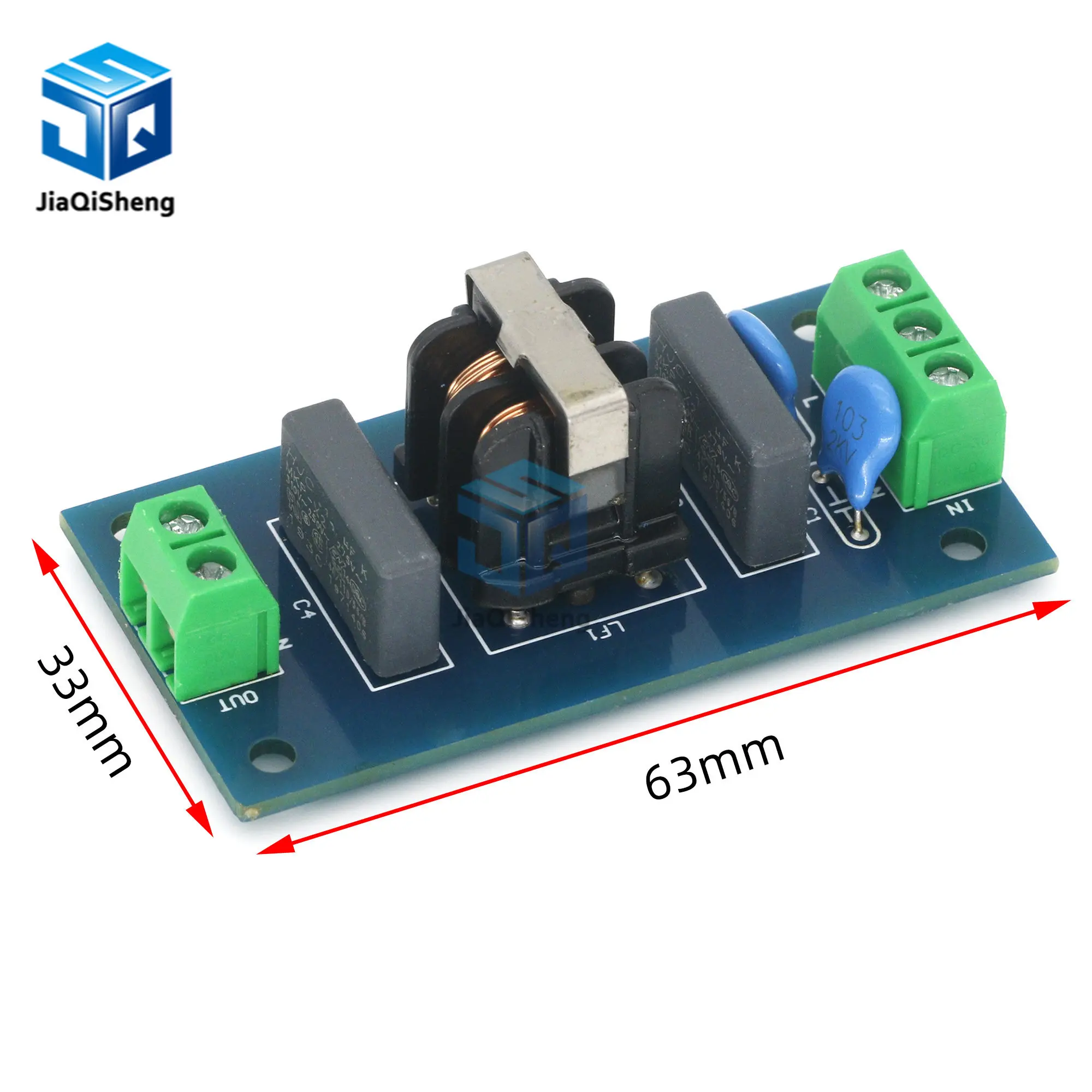 EMI Filter Sound Booster Filter Socket 220V 2A EMI Filter Module Power Board