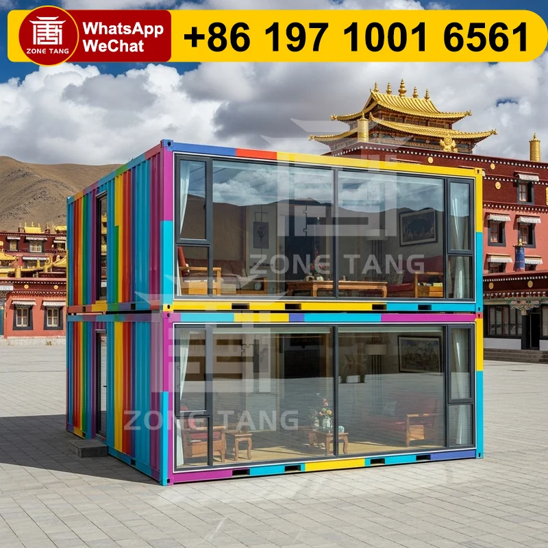 

Prefab Cabins Shop Earthquake Resistant Flat Pack House Multi Room Temporary Affordable Container Homes Eco-Friendly Small House
