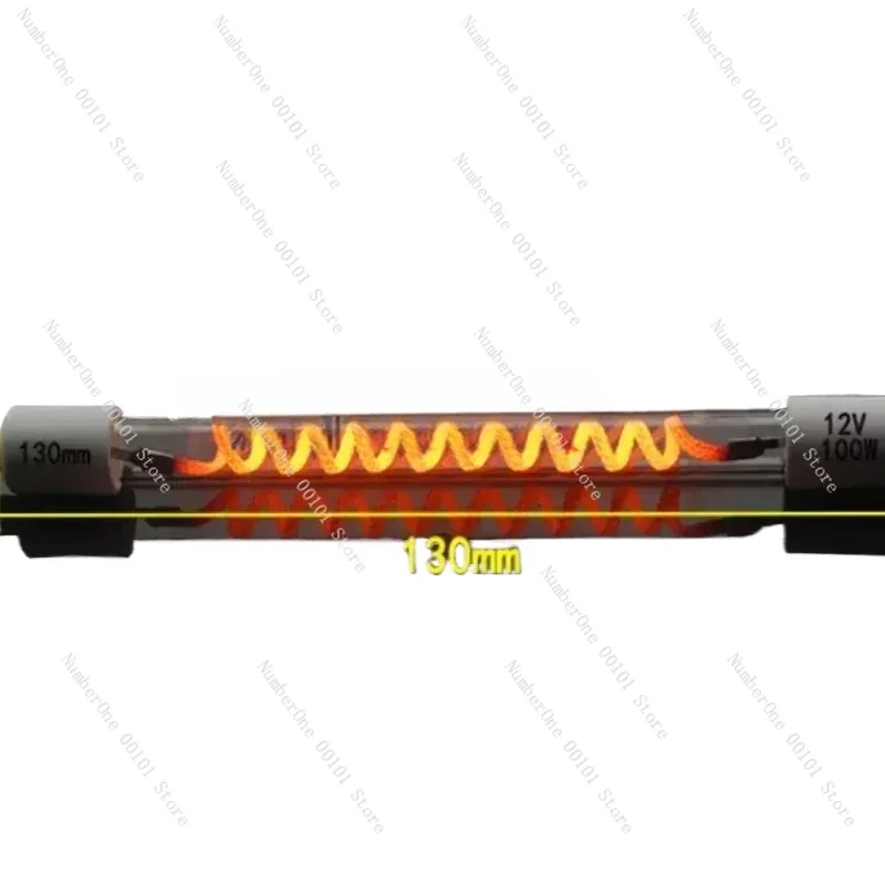 Carbon Fiber Heating Tube DC Electric Heating Tube 12V24V36V48V Infrared Low-voltage Quartz Heating Tube Vacuum