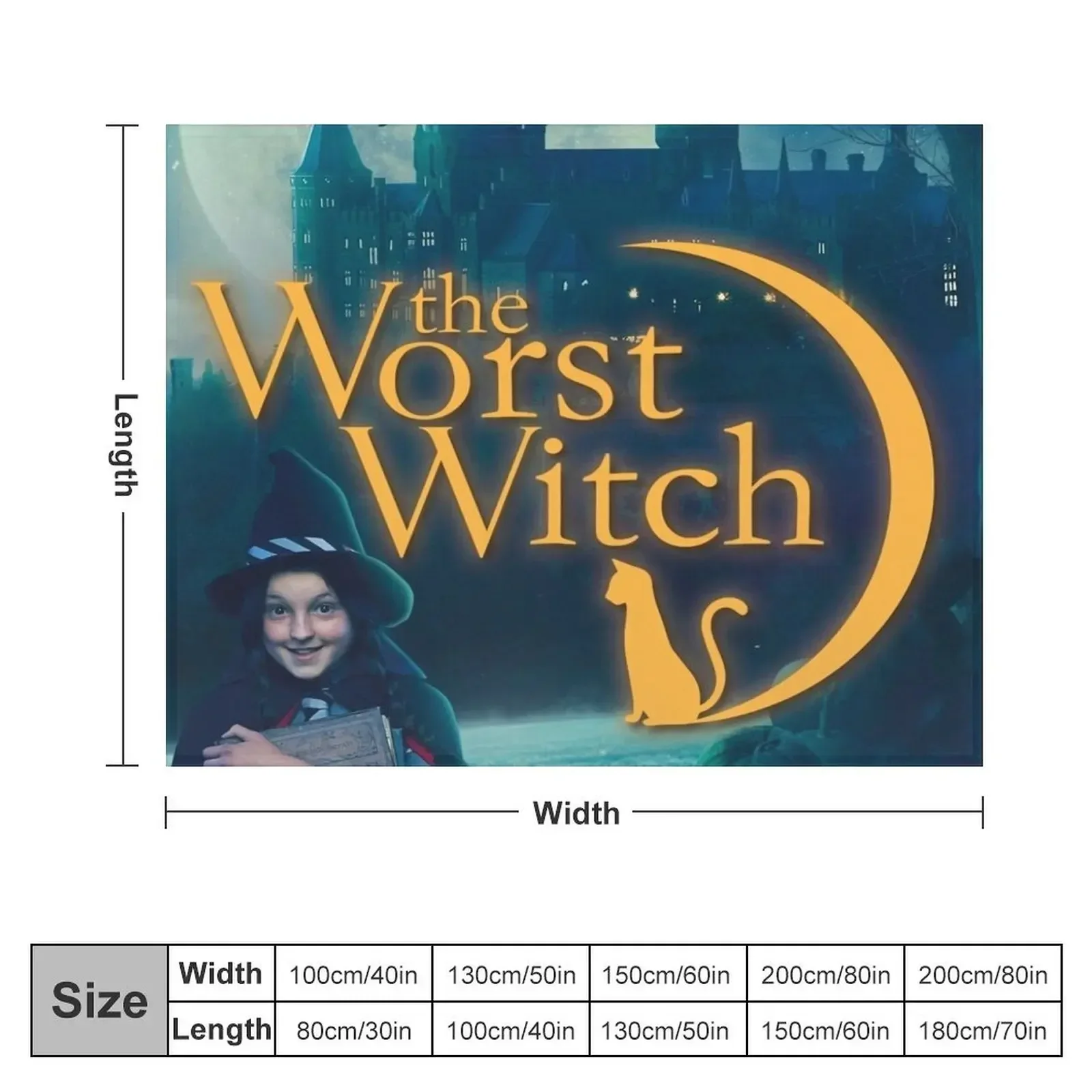 The Worst Witch Throw Blanket Personalized Gift Blankets For Baby Comforter Blankets