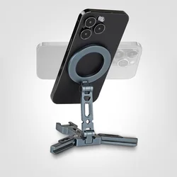 Magnetic Suction Phone Desktop Stand Multifunctional Pan Tilt Quick Installation Board Foldable Portable Camera Stand