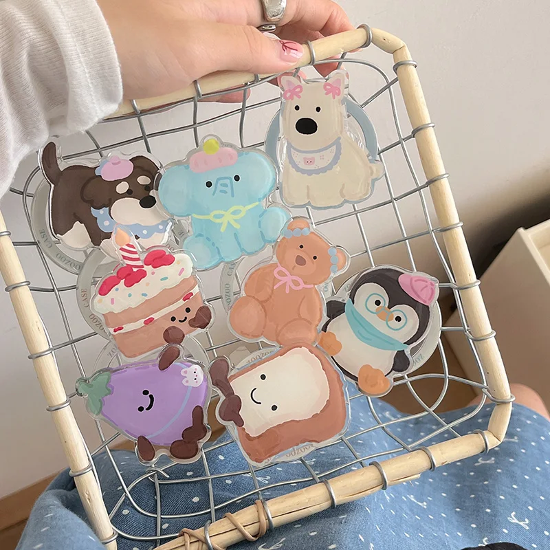 For Magsafe Cartoon Dog Toast Bear Penguin Elephant Bow-knot Cake Mobile Phone Accessories Universal Holder Magnetic Bracket