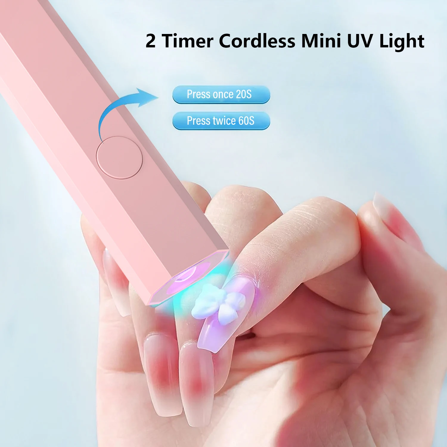 Portable Nail Lamp Mini Nail Dryer UV LED Lamp for Manicure Quick Dry Gel Nails Equipment with USB Home Manicuring Nail Art Tool