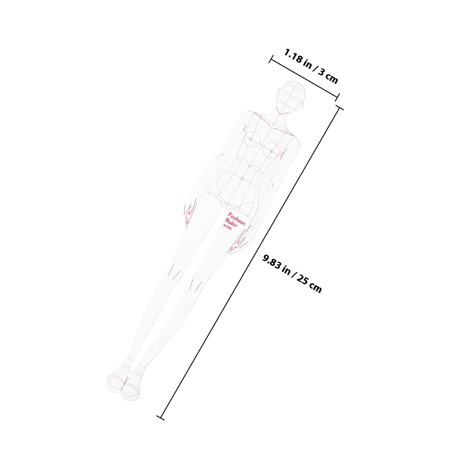 1Set French Curve Rulers High Quality Plastic Female Body Template for Apparel Design Drawing Cutting Sewing Measuring Tool