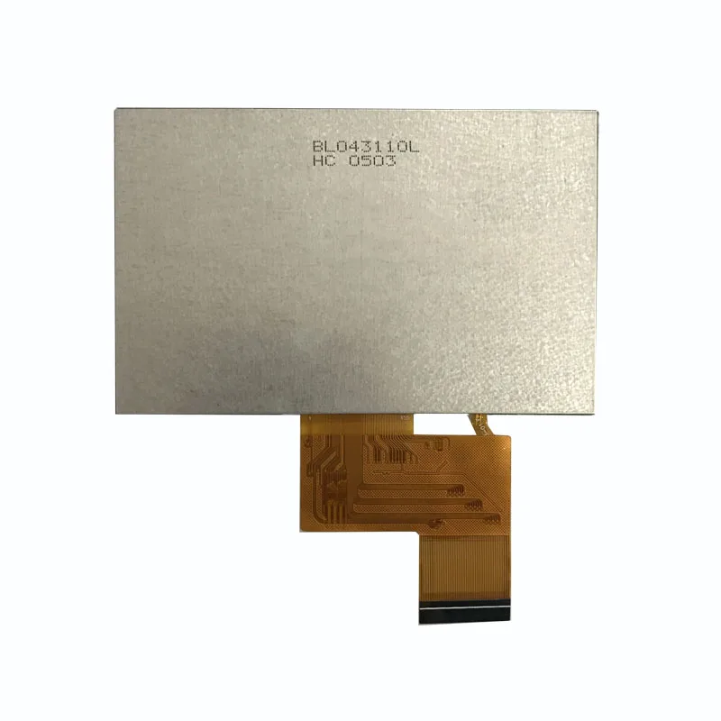4.3 inch 480x272 RGB interface SC7283 full viewing angle IPS LCD wide temperature with resistive touch panel