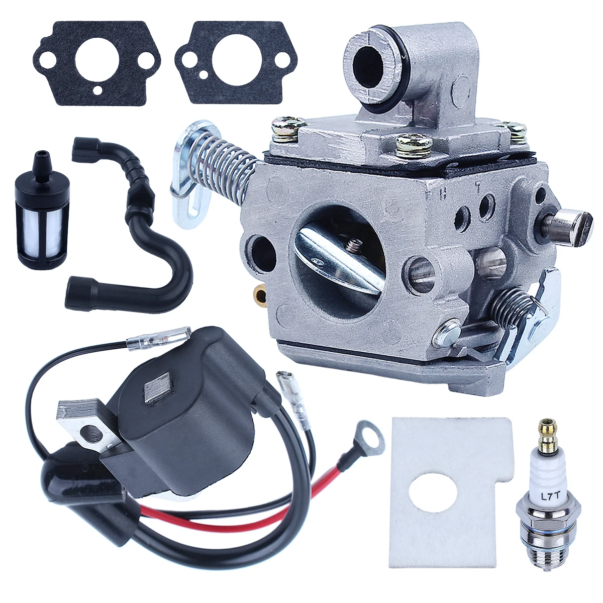 Carburetor for Stihl 017 018 MS180 MS180C MS170C Chainsaw C1Q-S57A 1130-120-0603 with Ignition Coil Fuel Hose Tune Up Kit