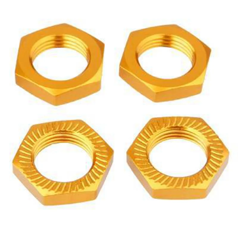 For TRAXXAS X-MAXX RC Model Car Metal Upgrade 17mm Hexagon Coupler Thread 1mm Nut,Gold