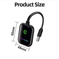 For Audi A5 8T F5 New Smart Dongle 2in1 Mini Box 5Ghz WiFi Fast Connect Plug And Play Wireless CarPlay Adapter Wired to Wireless