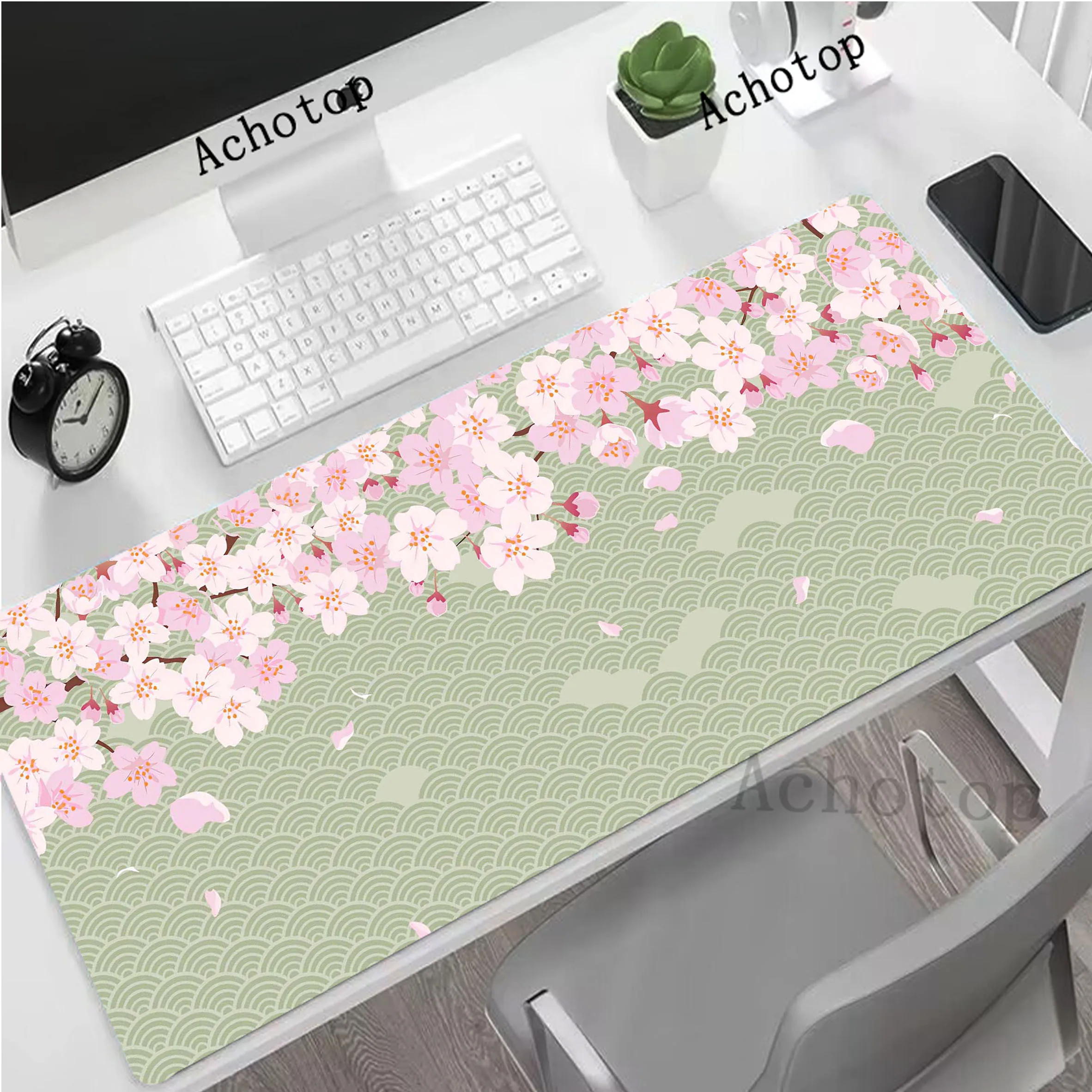 

Sakura Gaming Mousepad Gamer Mousemat Mouse Mat Anti-slip Desk Pad XXL Mouse Pad Locking Edge Keyboard Mat Pc Tapis de Souris