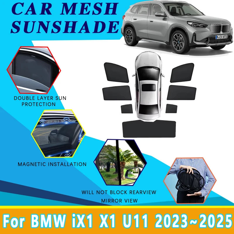 

Автомобильные солнцезащитные козырьки для BMW iX1, аксессуары X1 U11 2023 2024 2025 2026, антигрязная крышка, солнцезащитный крем, козырек от солнца