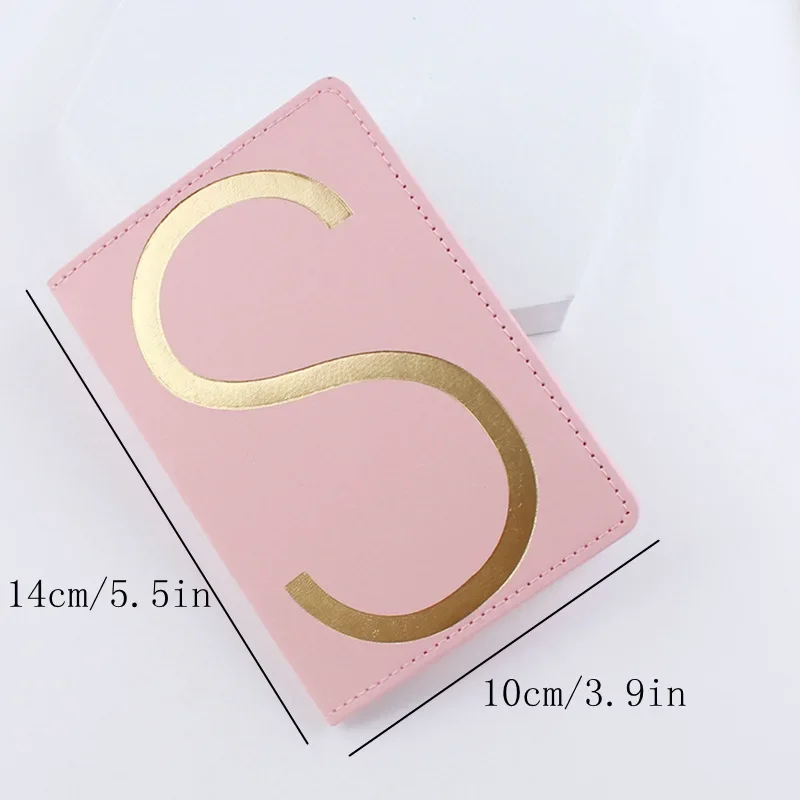 Letter Passport Cover Pu Lederen Porta Pasaportes Stofkap Case Voor Vrouwen Mannen Reizen Accessoires Passport Holder