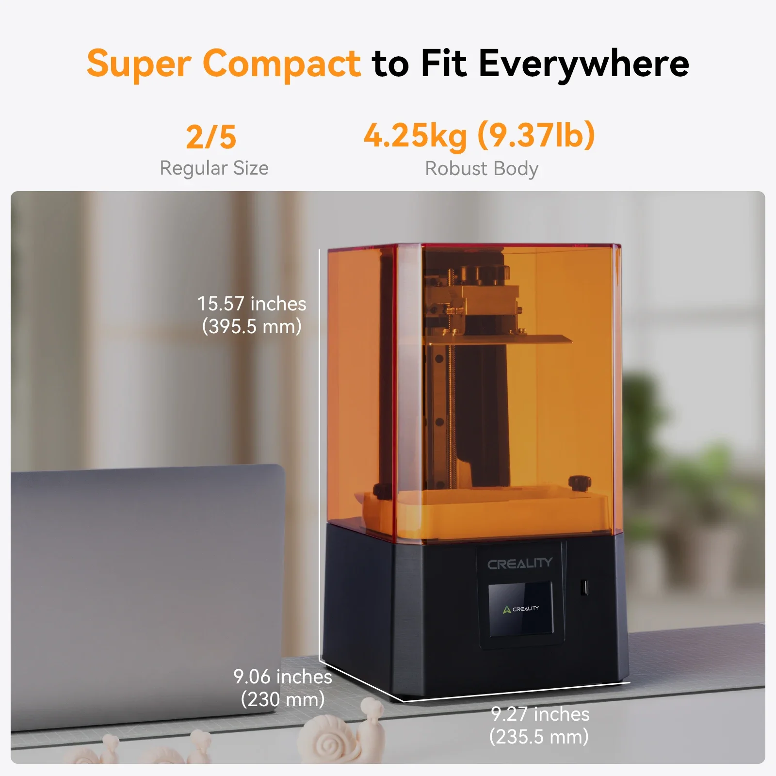 Imagem -04 - Creality Halot r6 2k Resina Impressora 3d Compacta e Fácil para Newbies 60 mm h Velocidade de Impressão 130*82*160 mm Volume de Construção Impressora Lcd