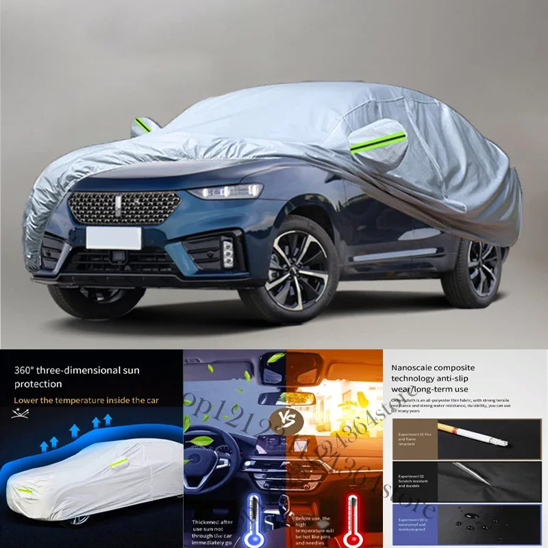 

For Wey VV7 GT fit Outdoor Protection Full Car Covers Snow Cover Sunshade Waterproof Dustproof Exterior Car cover Protection