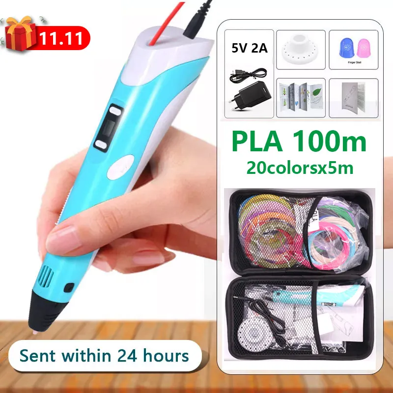 

3D Pen For Kids With 10/20/30 Colors PLA filament ,3D Printing Pen, 3D Creative Toy Children's Gifts Christmas Present