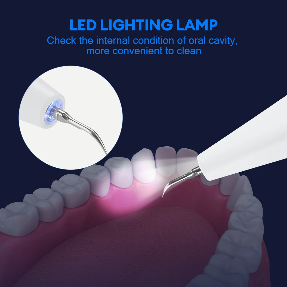 Ultrasonic Dental Scaler For Teeth Tartar Remover Electric Teeth Cleaner Tooth Calculus Plaque Remover Dental Stone Removal image 5