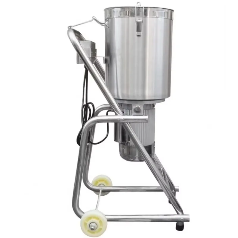 Trituradora de hielo comercial de acero inoxidable de 32L, mezclador automático de salsa de tomate y mermelada, pimienta y jengibre