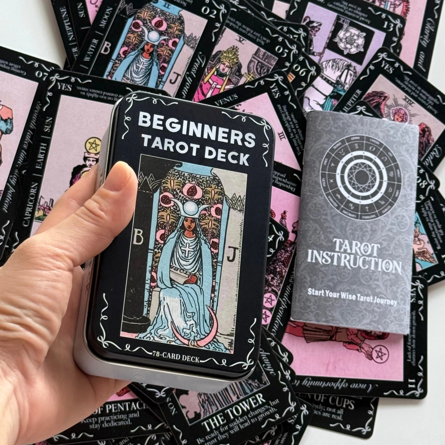 Board Game Instruction - 12*7cm Beginners Tarot Deck In Metal