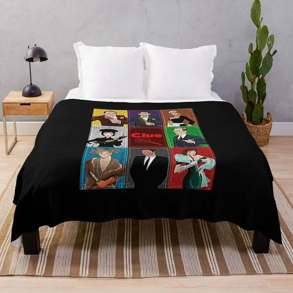 Clue Movie T-Shirt Throw Blanket Luxury St halloween Beach Decorative Sofa Blankets