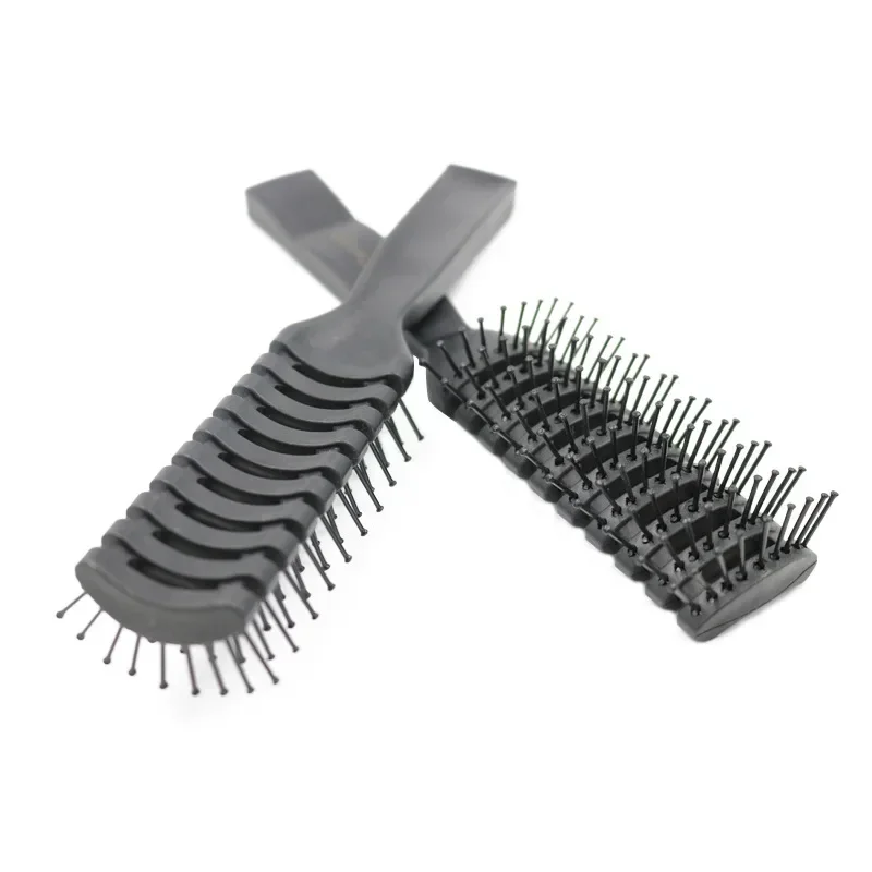 Peine acanalado para hombres y niños, cepillo de pelo esponjoso para salón de peluquería, varillas de masaje, peine para el cuero cabelludo, peine