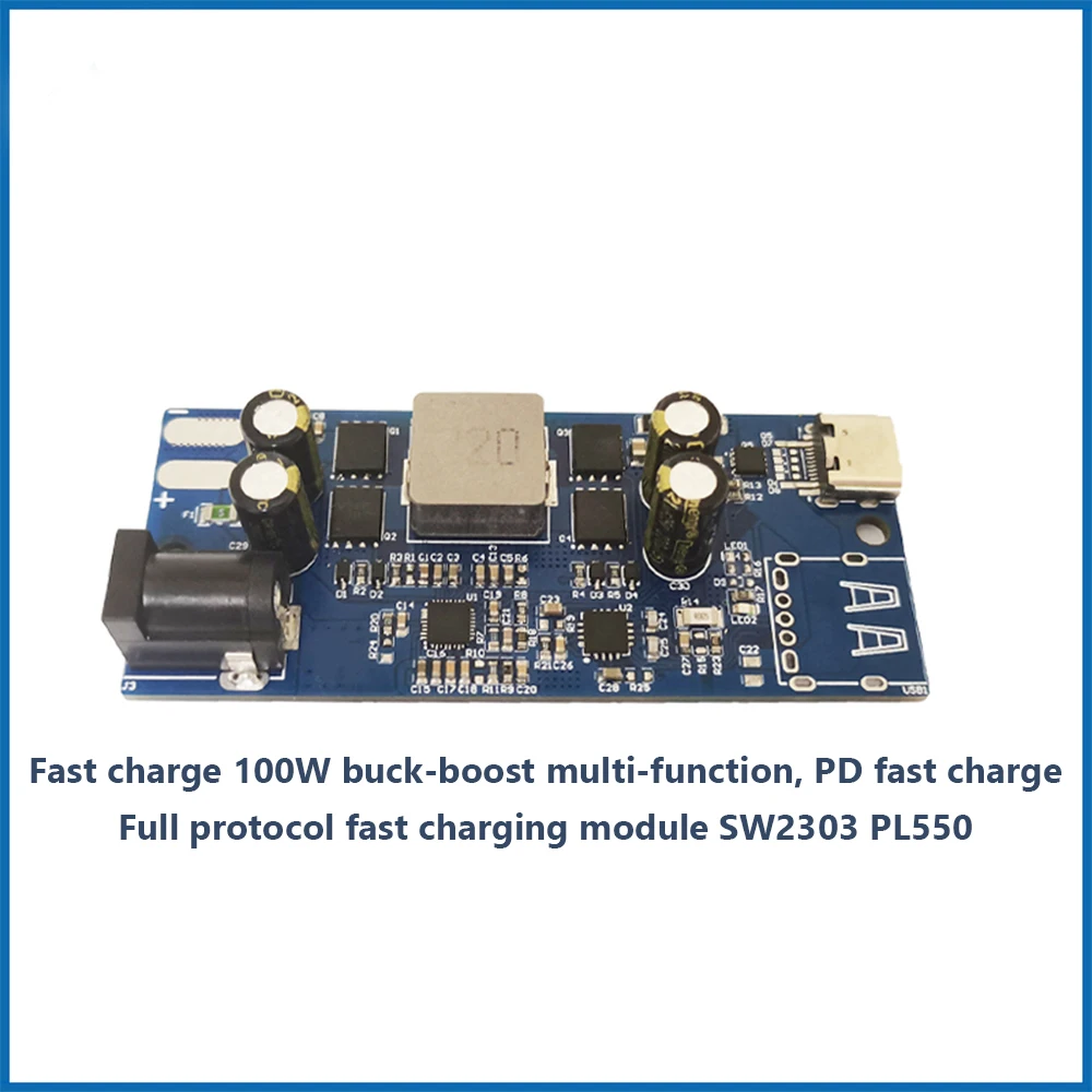 Modulo di ricarica rapida a protocollo completo SW2303 PL5501 Type-C 100W buck-boost modulo di ricarica rapida PD QC multifunzione