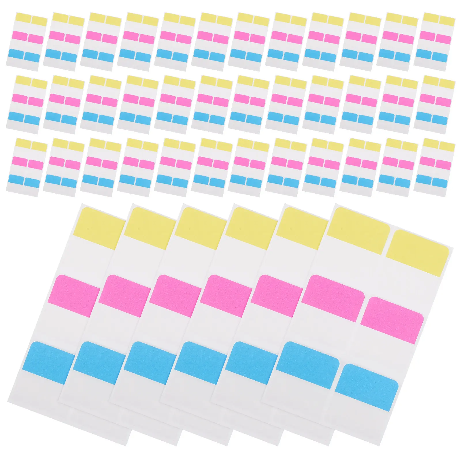 60Pcs Sticky Index Tabs Colorful Writable Page Markers Book Classification Notebook File Folder Organizing Labels for Efficient