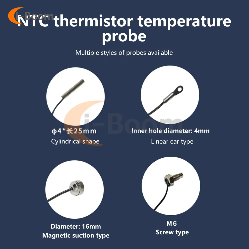 AC 110V 220V Thermo-Hygrometer NTC Probe High Precision Thermostat Temperature Controller Bidirectional Relay LED Display