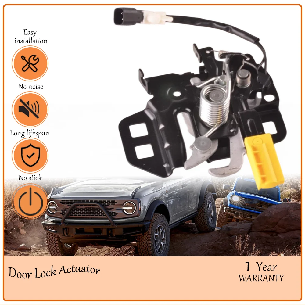 

Rust-proof Hood Lock Unit, applies Ford Bronco 2021-2024, Solid Front Hood Latch with precise size oem M2DZ-16700-A,M2DZ16700A