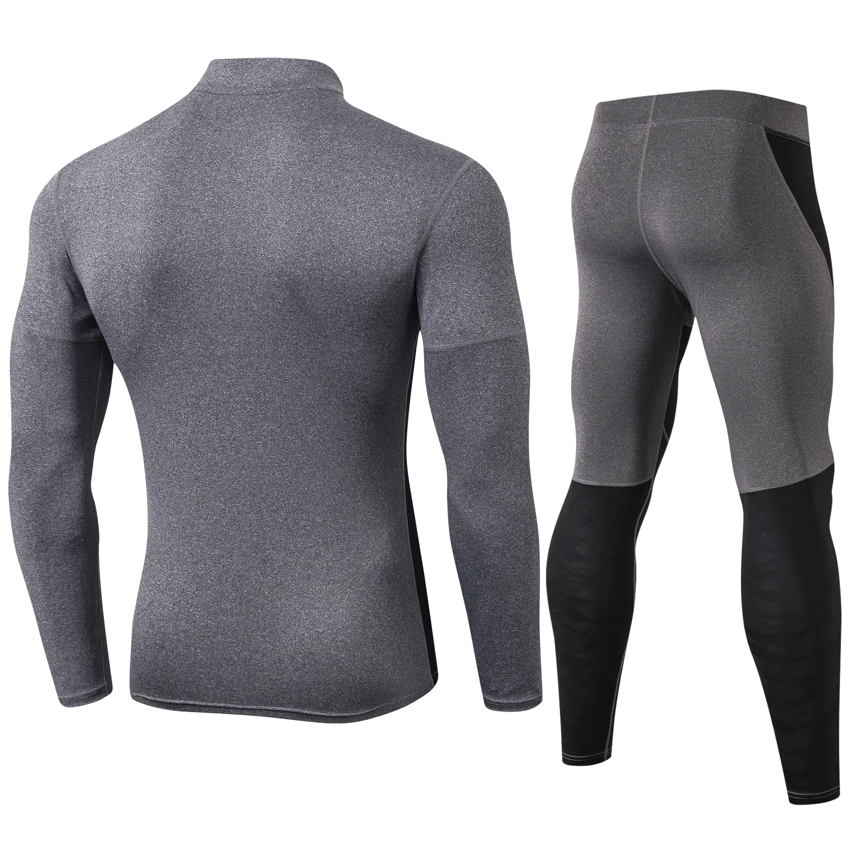 Mens Running Set Compression T-Shirt Pants Sport Long Sleeves T Shirts Fitness Gym Leggings Clothes Tight Suit 체육복세트 남성