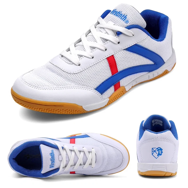 Virstinth-zapatos de tenis de mesa ligeros para hombre y mujer, zapatillas profesionales resistentes al desgaste, zapatos de Bádminton de doble torsión, 2024