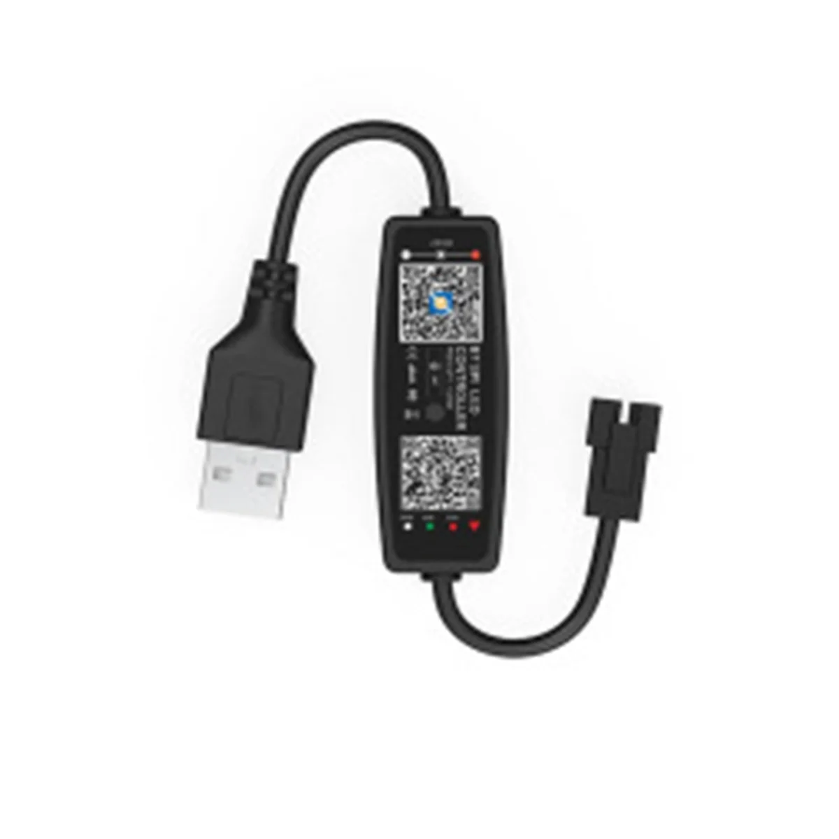 AT53 WS2812B 컨트롤러 원격 제어 블루투스 음악 APP 제어 픽셀 LED 스트립 조명 SK6812 WS2811 WS2812 USB 5V