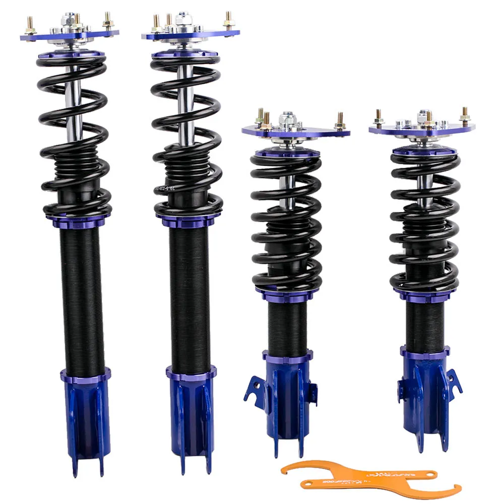 4x Coilovers For Subaru Impreza WRX 02-07/STI 2004 GDA GD9 GGA GDB Twin Tube Coilovers Lowering Complete Coilovers Struts