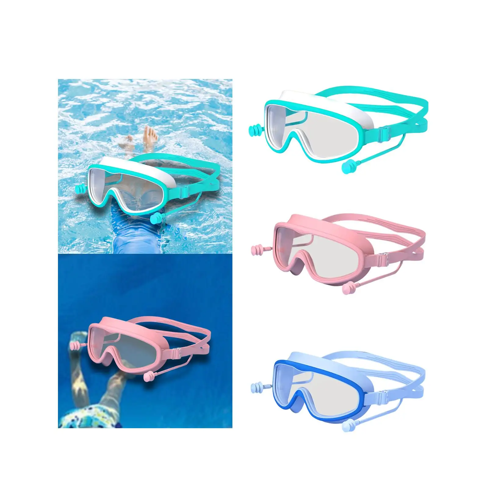 Kids Swim Goggles Pool Goggles Anti Fog Waterproof for Outdoor Party Summer